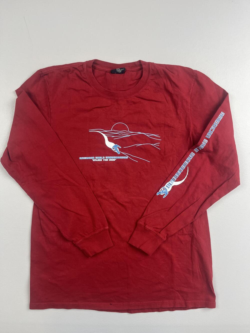 American Eagle Outfitters Shirt Mens Medium Long Sleeve Snowboarding Graphic Tee
